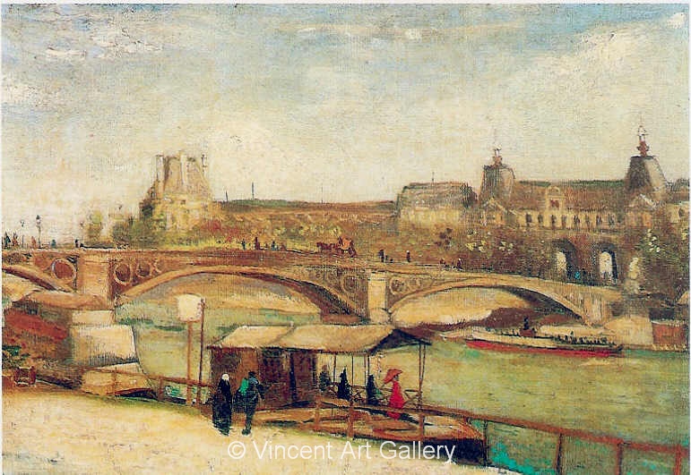 JH1109, The Pont du Carrousel and the Louvre,